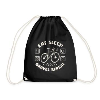 Manger Dormir Gravel Répéter / Gravel Vélo, Aventure - Sac de sport léger - noir - Devant