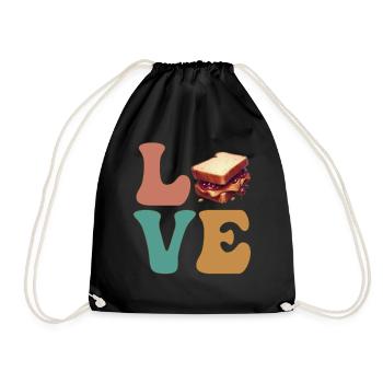 Beurre de cacahuète et gelée PB&J - Sac de sport léger - noir - Devant
