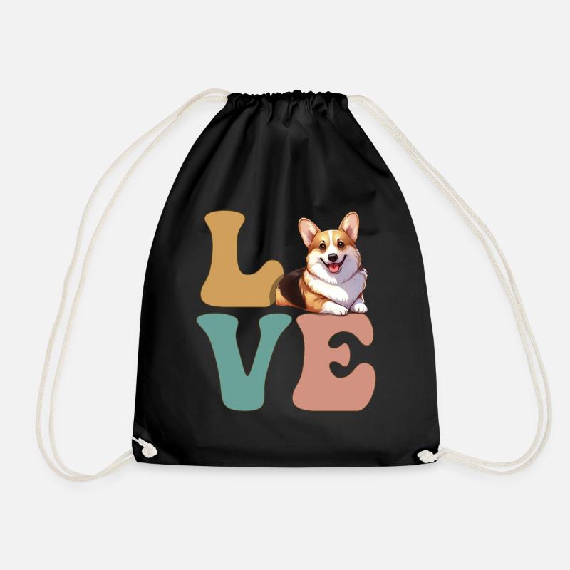 Pembroke Welsh Corgi Hundeliebhaber - Turnbeutel - Schwarz