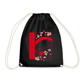 Soft Grunge Kawaii Sacabambaspis Fish Meme - Drawstring Bag - black - Front