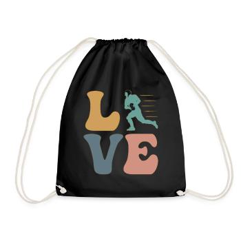 Rugby Players, Team Coaches, Coaches - Drawstring Bag - black - Front
