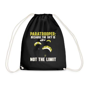 Paratroopers Skydiving Skydiving - Drawstring Bag - black - Front