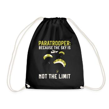 Paratroopers Skydiving Skydiving - Drawstring Bag - black - Front