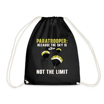 Paratroopers Skydiving Skydiving - Drawstring Bag - black - Front