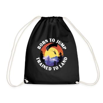 Paratroopers Skydiving Skydiving - Drawstring Bag - black - Front