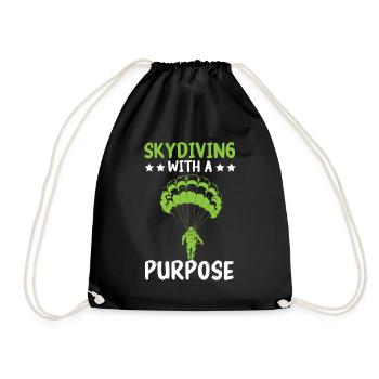 Paratroopers Skydiving Skydiving - Drawstring Bag - black - Front