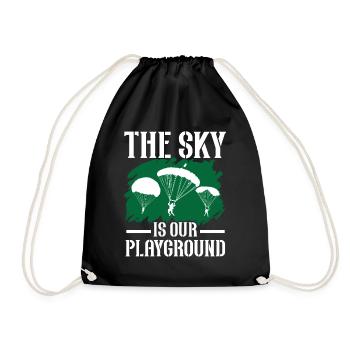 Paratroopers Skydiving Skydiving - Drawstring Bag - black - Front