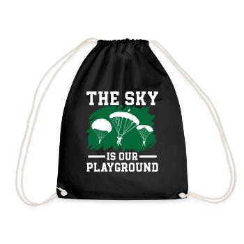 Paratroopers Skydiving Skydiving - Drawstring Bag - black - Front