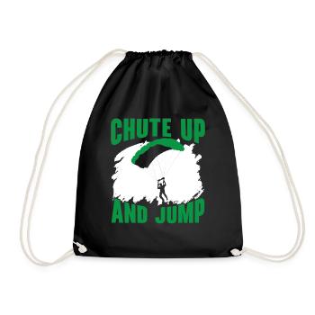 Paratroopers Skydiving Skydiving - Drawstring Bag - black - Front