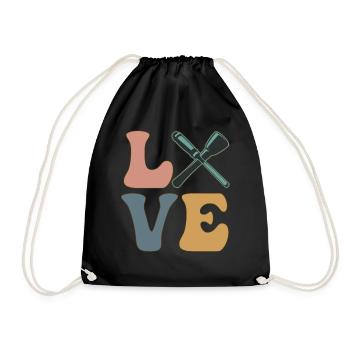 Sculpture Sculptor - Drawstring Bag - black - Front