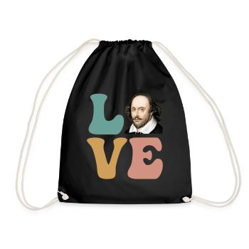 Shakespeare Englisch Literatur Literarisch - Turnbeutel - Schwarz - Vorne