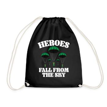 Paratroopers Skydiving Skydiving - Drawstring Bag - black - Front