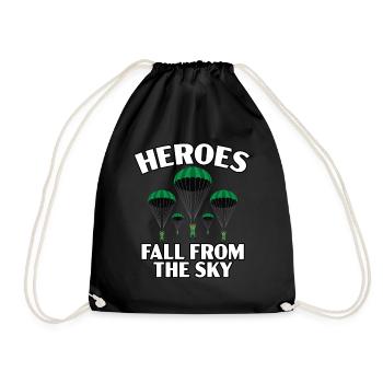 Paratroopers Skydiving Skydiving - Drawstring Bag - black - Front