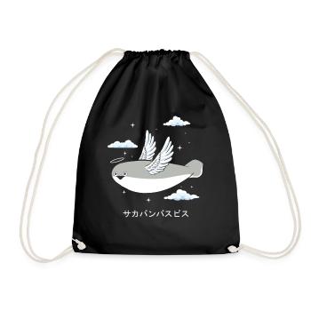 Sacabambaspis Poisson Meme Ange Japonais - Sac de sport léger - noir - Devant