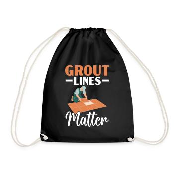 Carreleur Profession Carrelage Couche De Sol Carrelage - Sac de sport léger - noir - Devant