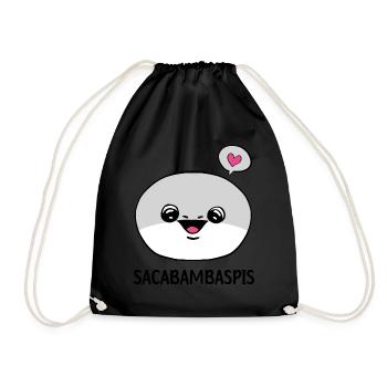 Sacabambaspis Visage Poisson Meme - Sac de sport léger - noir - Devant