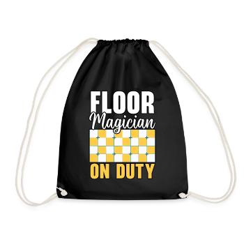 Tiler Tiler Profession Floor Layer Tile - Drawstring Bag - black - Front