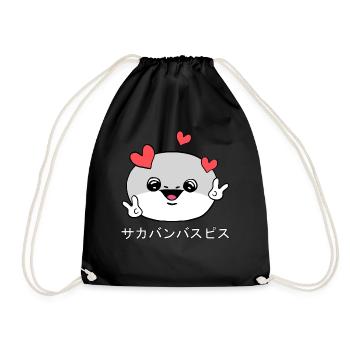 Sacabambaspis Visage Poisson Meme Japonais - Sac de sport léger - noir - Devant