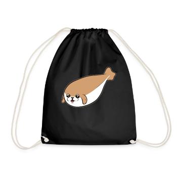 Sacabambaspis Poisson Meme Carlin Chien - Sac de sport léger - noir - Devant
