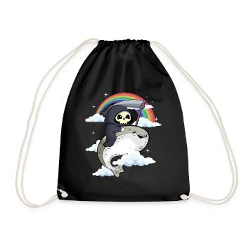 Sacabambaspi poisson Meme arc-en-ciel Grim Reaper - Sac de sport léger - noir - Devant
