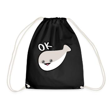 Sacabambaspis Visage Poisson Meme - Sac de sport léger - noir - Devant