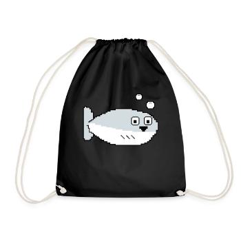 Sacabambaspis Poisson Meme Pixel - Sac de sport léger - noir - Devant