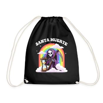 Mignonne Santa Muerte Santisima Muerte - Sac de sport léger - noir - Devant