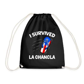 Flag of Puerto Rico Puerto Rico - Drawstring Bag - black - Front