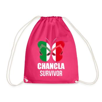Drapeau de La Chancla Mexique Mexique - Sac de sport léger - fuchsia - Devant