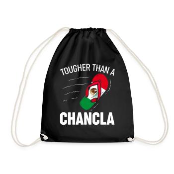 Flag of La Chancla Mexican Mexico - Drawstring Bag - black - Front