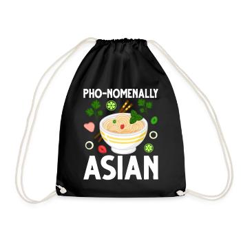 Soupe de nouilles vietnamienne Cuisine asiatique - Sac de sport léger - noir - Devant