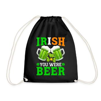 Funny Irish St. Patrick's Day - Drawstring Bag - black - Front