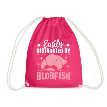 Funny sea creature - Drawstring Bag - fuchsia - Front