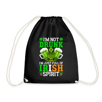 Fête de la Saint-Patrick amusante - Sac de sport léger - noir - Devant