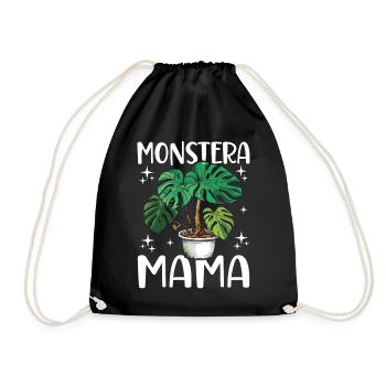 Fun Houseplant Nursery - Drawstring Bag - black - Front