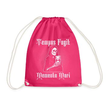 Philosophy Theory Latin Phrase - Drawstring Bag - fuchsia - Front