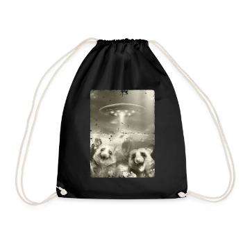 Opossums d’invasion d’ovnis extraterrestres - Sac de sport léger - noir - Devant