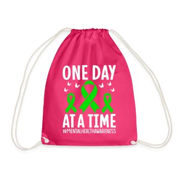 Green Belt - Drawstring Bag - fuchsia - Front