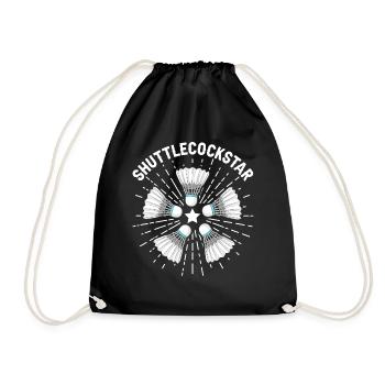 Drôle de joueur de badminton - Sac de sport léger - noir - Devant