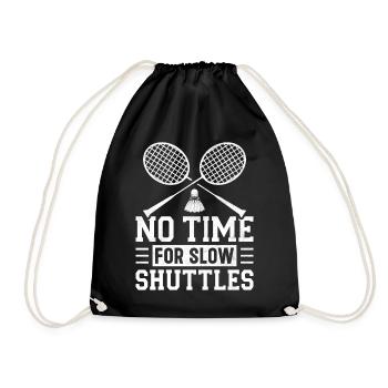 Badminton Players Badminton - Drawstring Bag - black - Front