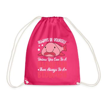 Marine animal - Drawstring Bag - fuchsia - Front