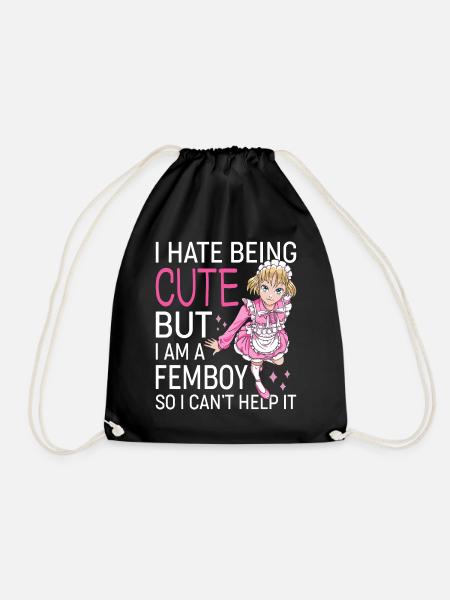 Crossdressing Crossdresser - Drawstring Bag - black