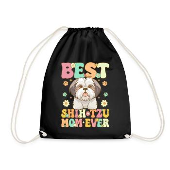 Groovy Amoureux des chiens - Sac de sport léger - noir - Devant