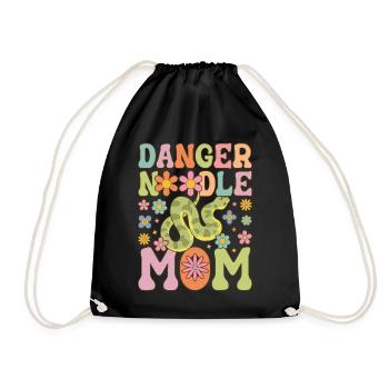 Groovy Snake Maman Serpent Meme - Sac de sport léger - noir - Devant