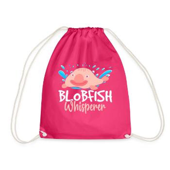 Funny sea creature - Drawstring Bag - fuchsia - Front