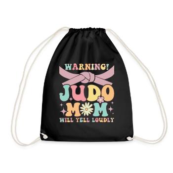 Lustige Martial Arts Mom - Turnbeutel - Schwarz - Vorne