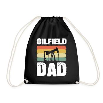 Oilfield Dad Ölfeldarbeiter - Turnbeutel - Schwarz - Vorne