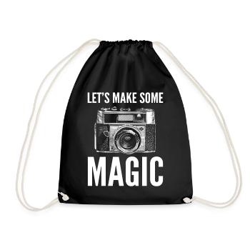 Let's Make Some Magic Videograf - Turnbeutel - Schwarz - Vorne