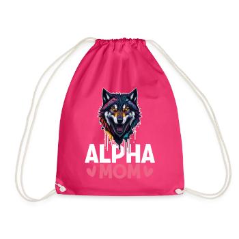 Weiblicher Alpha-Wolf - Turnbeutel - Fuchsia - Vorne