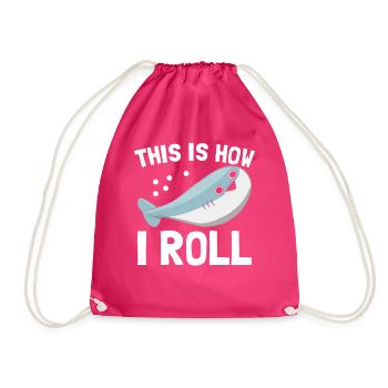 Funny Sacabambaspi Fish Meme - Drawstring Bag - fuchsia - Front